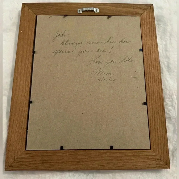 Vintage 1999 Calligraphy Mother to Daughter Poem Framed Artwork Cottagecore - Picture 6 of 9